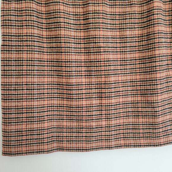 Talbots Recycled Wool Skirt Pink Plaid A-Line Fall Winter Women 10 - Picture 6 of 12